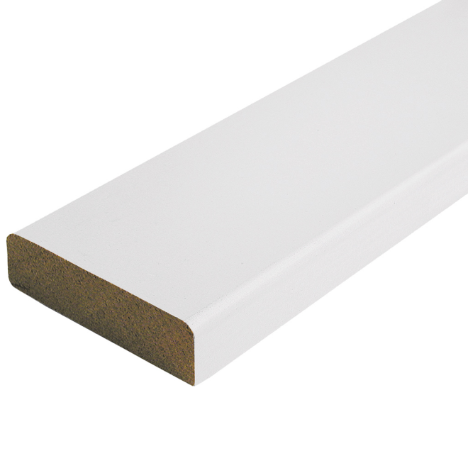 Austria Architraaf Recht 68mm Wit 488cm - 5st